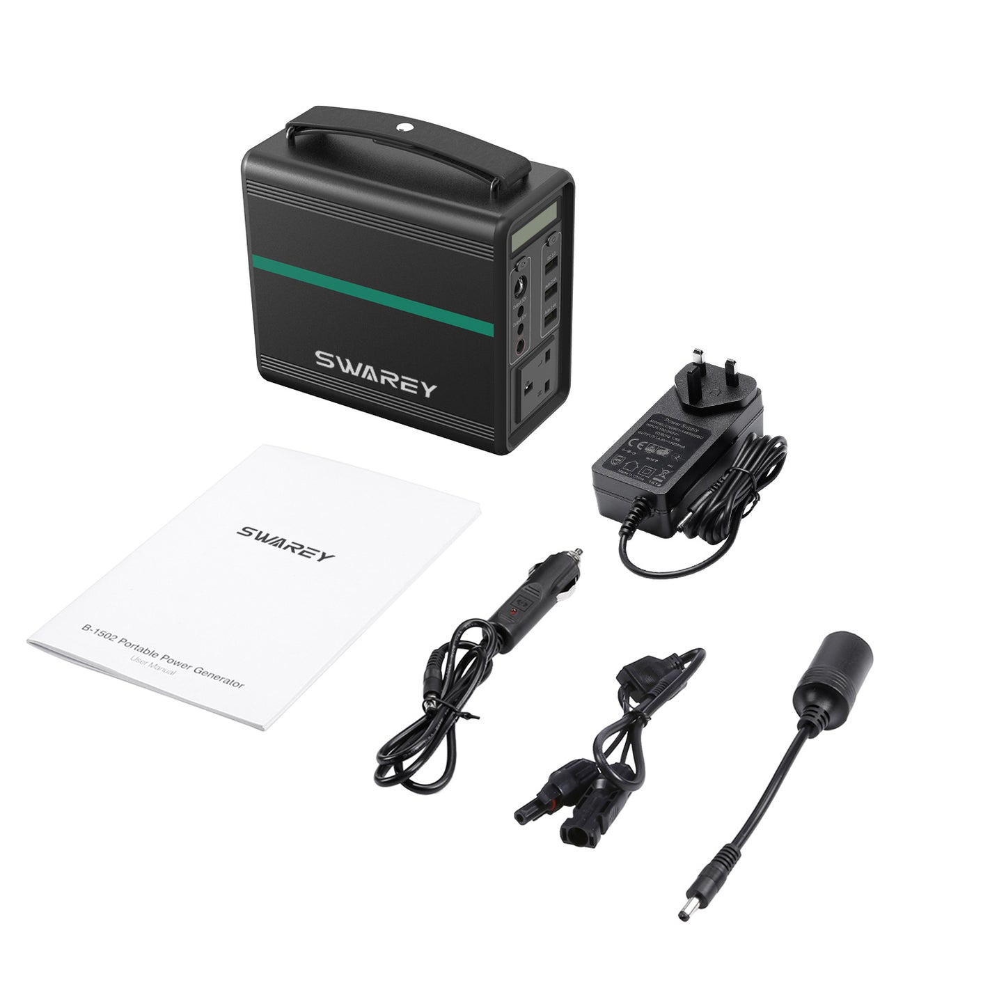 SWAREY 166Wh Portable Power Station Solar Generator Outdoor Generator for Home Camping