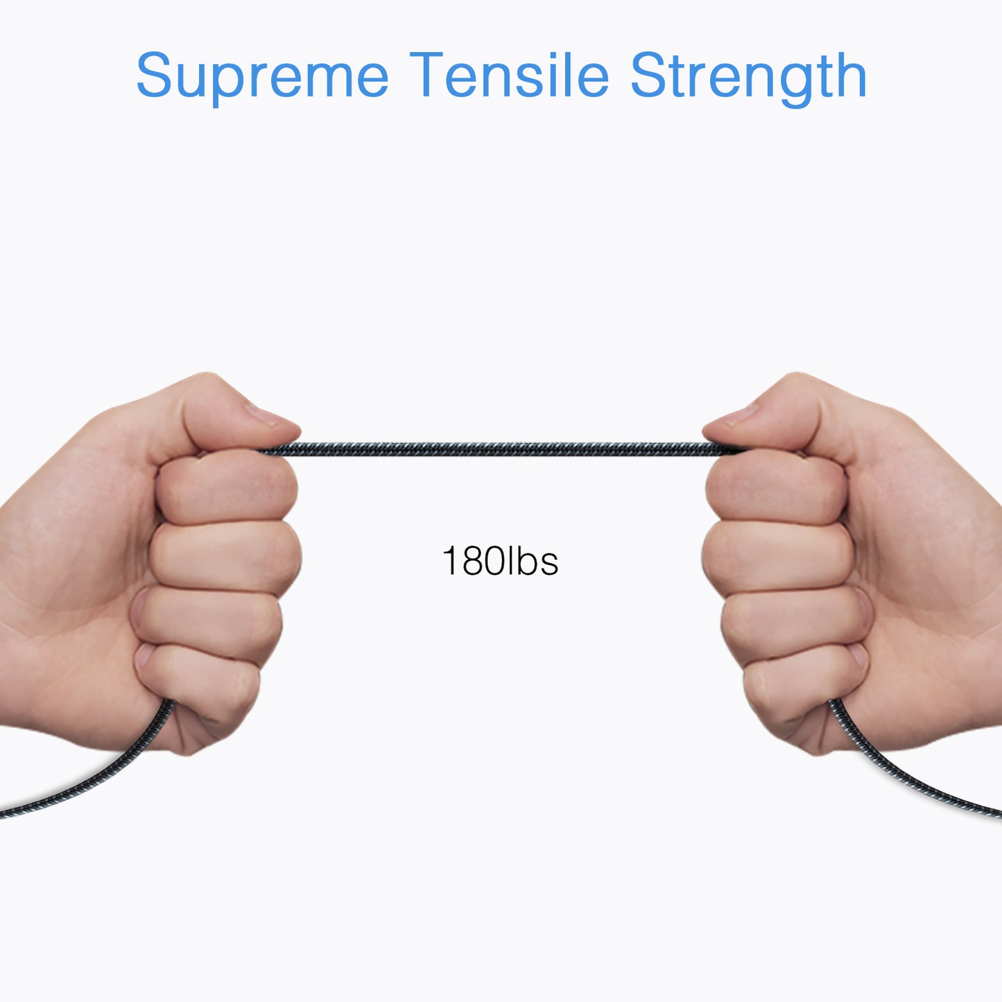 3-in-1 Charging & Sync Cable Durable Bulletproof Nylon Braided High Speed for Android iPhone Devices