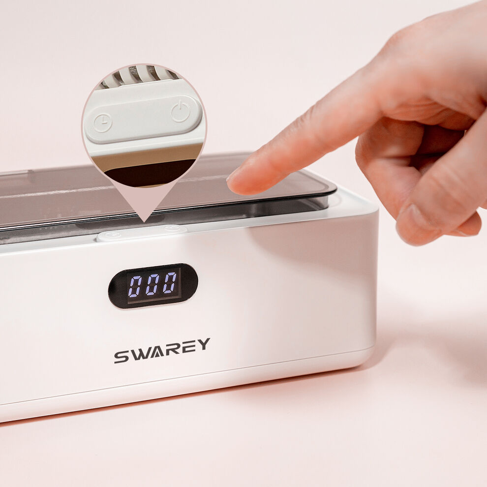 SWAREY 500ML Ultrasonic Cleaner 45KHz w/Basket for Jewelry Glasses Dentures More image4