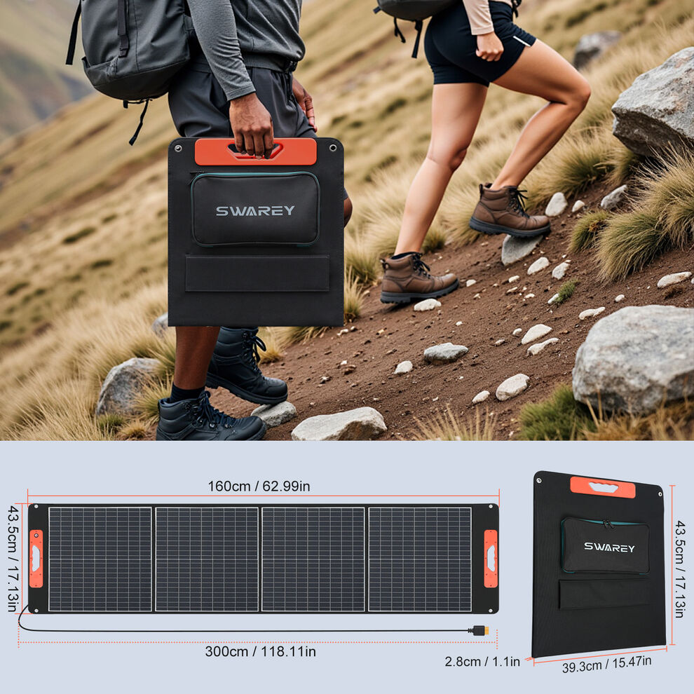 SWAREY 555Wh Solar Generator with 100W Solar Panel Portable Power Station image8