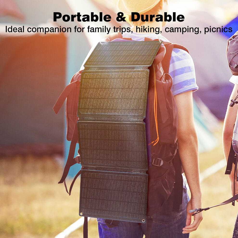 SWAREY 30W Foldable Solar Panel Lightweight USB Charger for Hiking image7