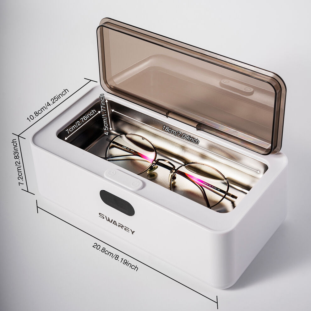 SWAREY 500ML Ultrasonic Cleaner 45KHz w/Basket for Jewelry Glasses Dentures More image5
