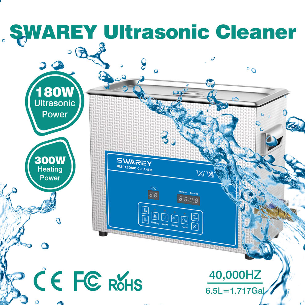SWAREY 6.5L 40KHz Ultrasonic Cleaner with Heater Timer for Parts Tools Jewelry image6