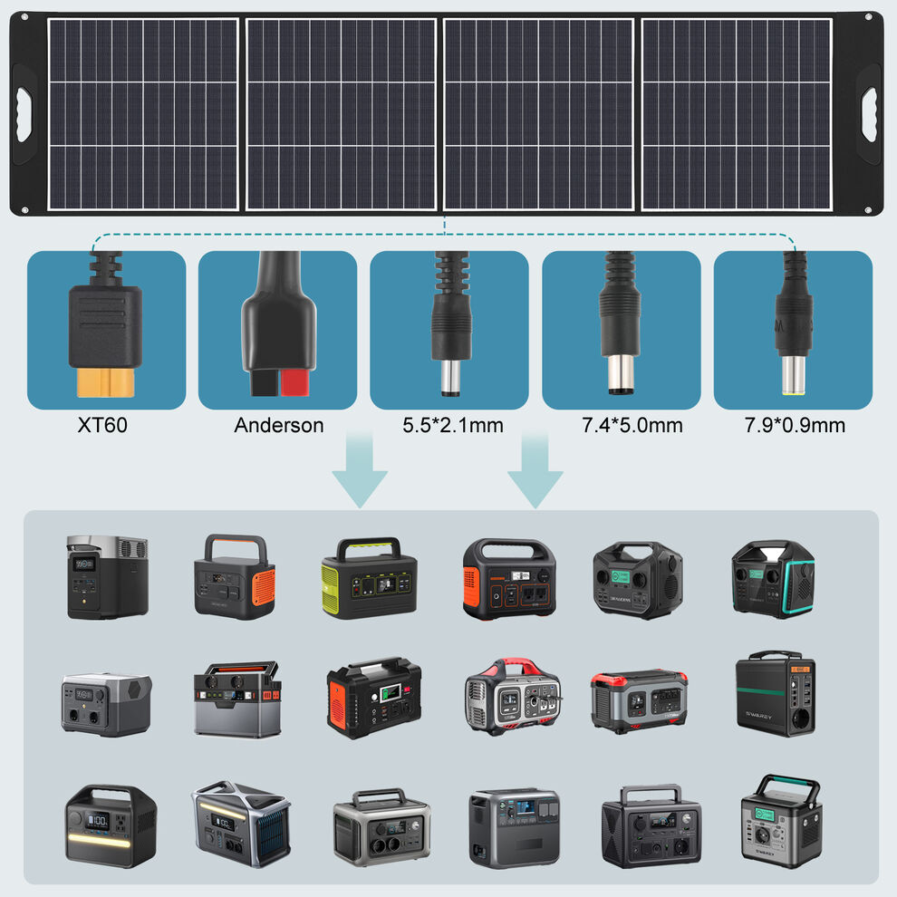 SWAREY Portable 555Wh Solar Generator with 200W Solar Panel image8
