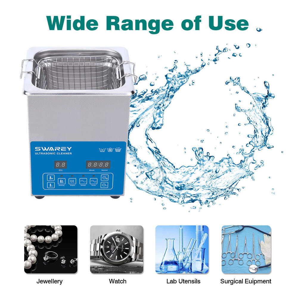 SWAREY 2.5L Ultrasonic Cleaner with Degas & Heater for Jewelry Watches Parts image8