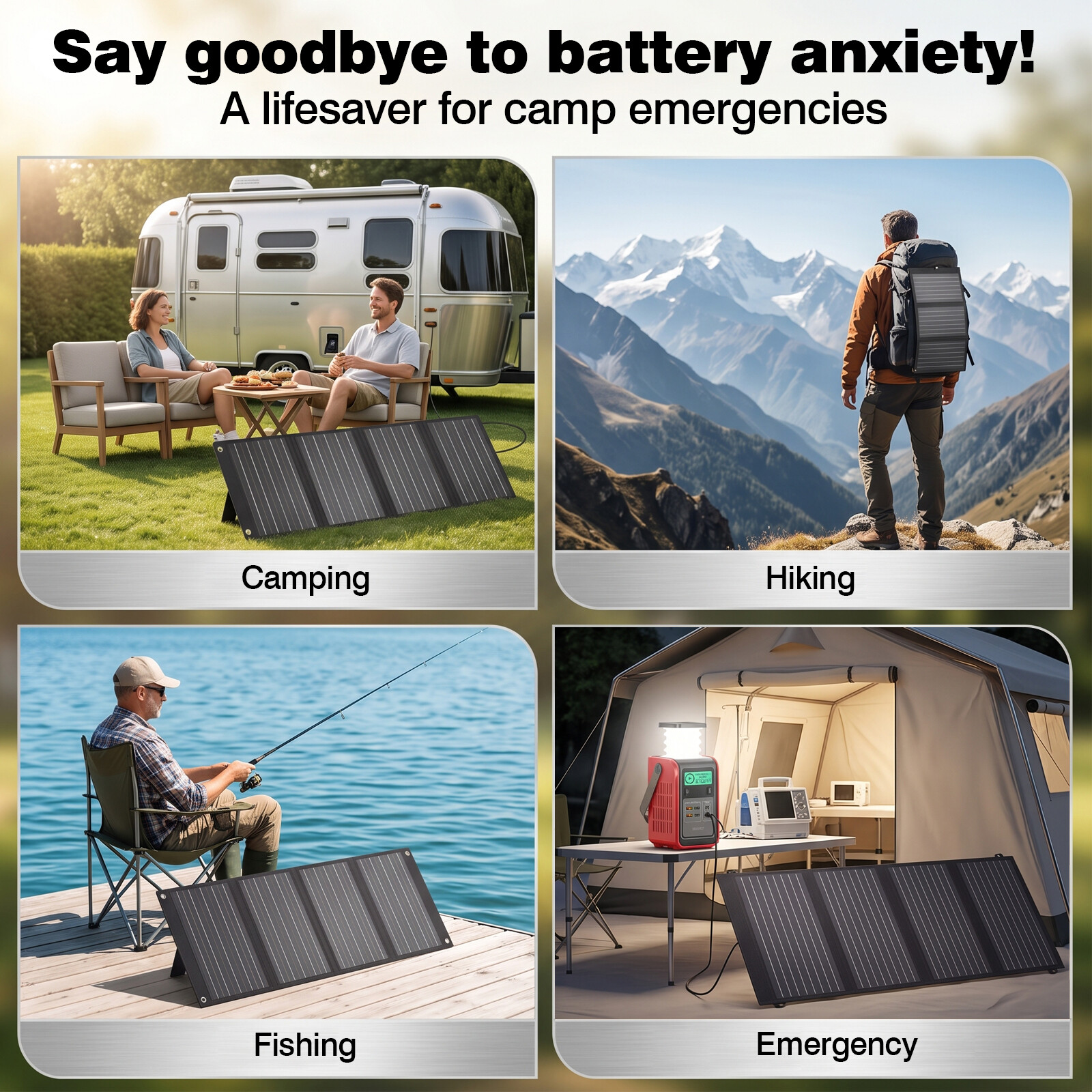 40W Foldable Solar Panel Portable Solar Mobile Phone Charger image4