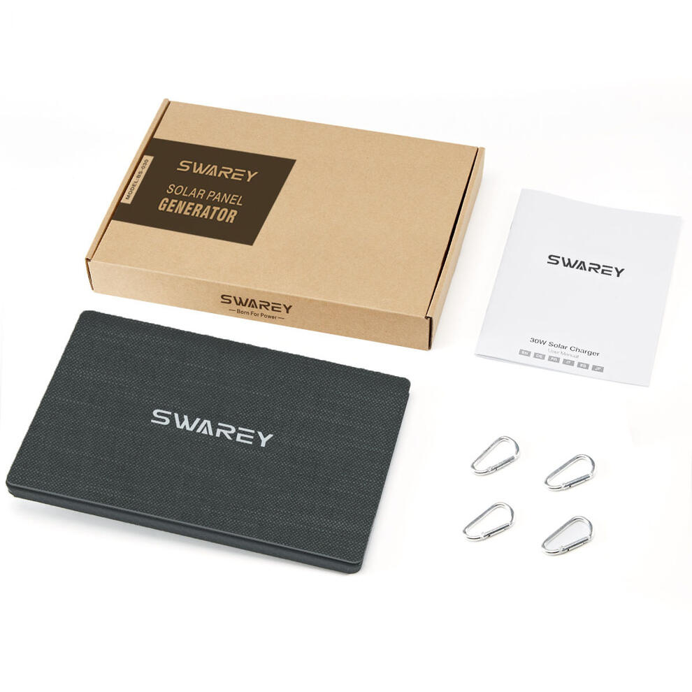 SWAREY 30W Foldable Solar Panel Lightweight USB Charger for Hiking image8