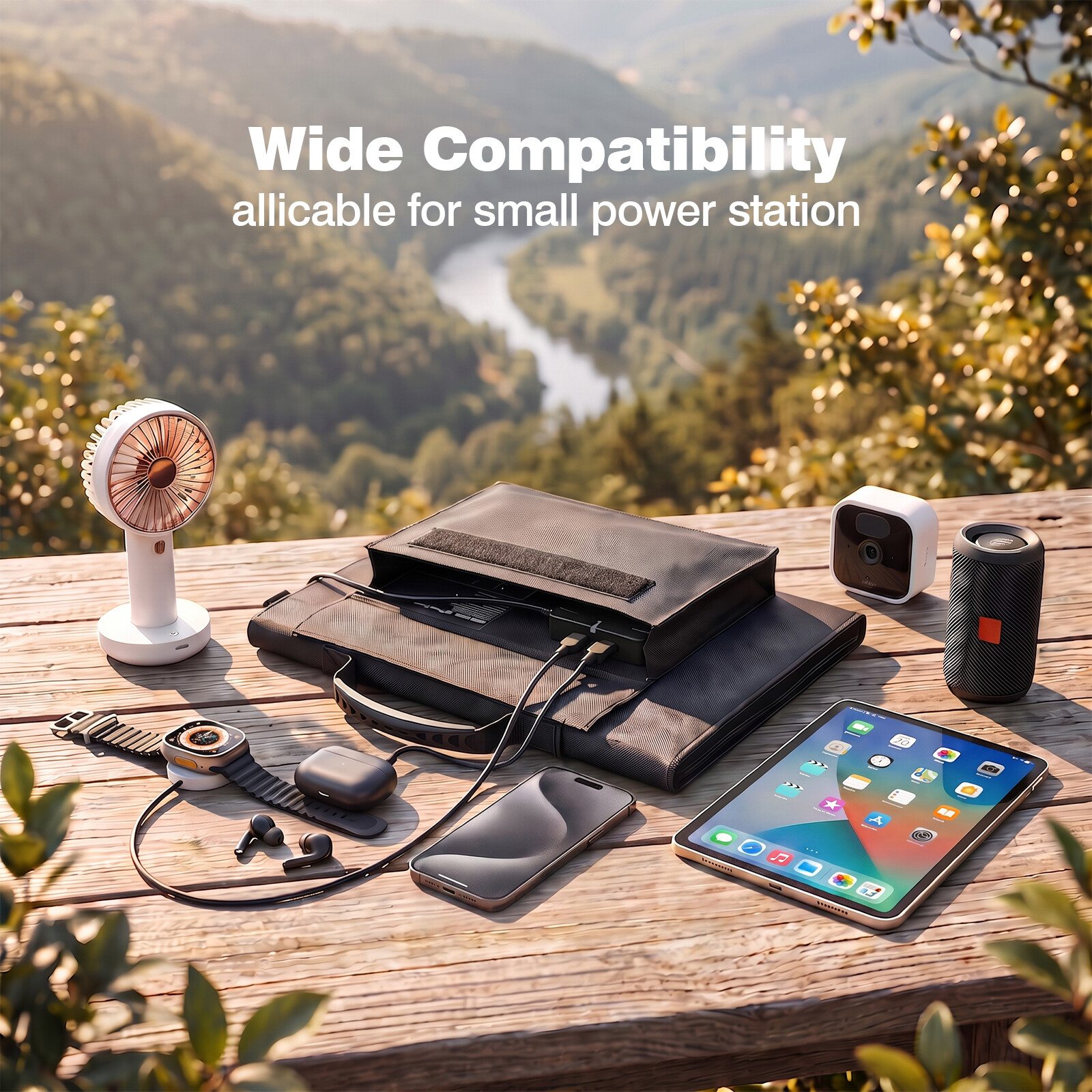 40W Foldable Solar Panel Portable Solar Mobile Phone Charger image6